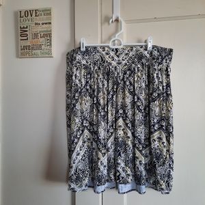 Lane Bryant skirt, size 18/20, multicolor pattern